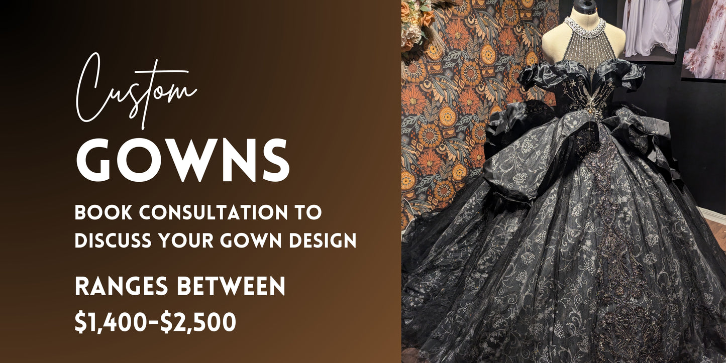 Custom Gown DEPOSIT READ DESCRIPTION